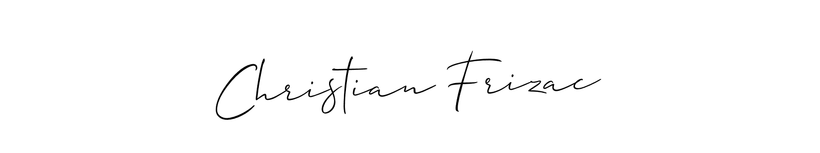 You can use this online signature creator to create a handwritten signature for the name Christian Frizac. This is the best online autograph maker. Christian Frizac signature style 2 images and pictures png