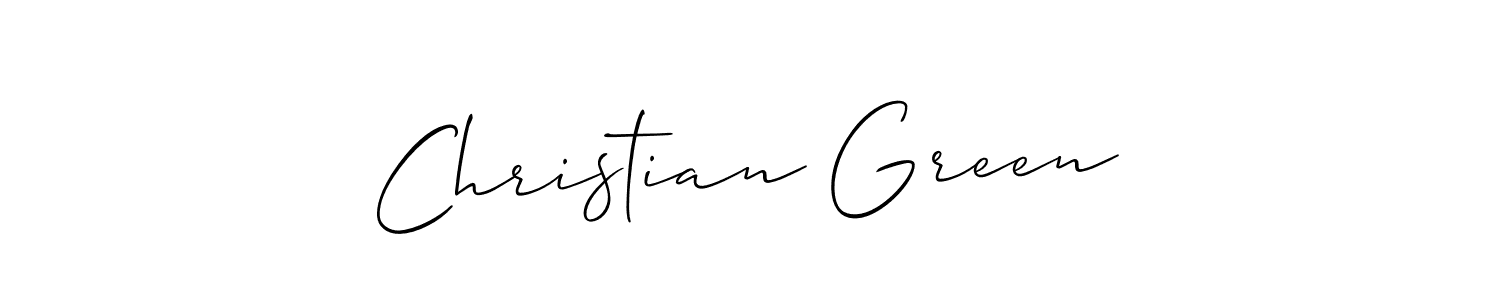 Make a beautiful signature design for name Christian Green. With this signature (Allison_Script) style, you can create a handwritten signature for free. Christian Green signature style 2 images and pictures png