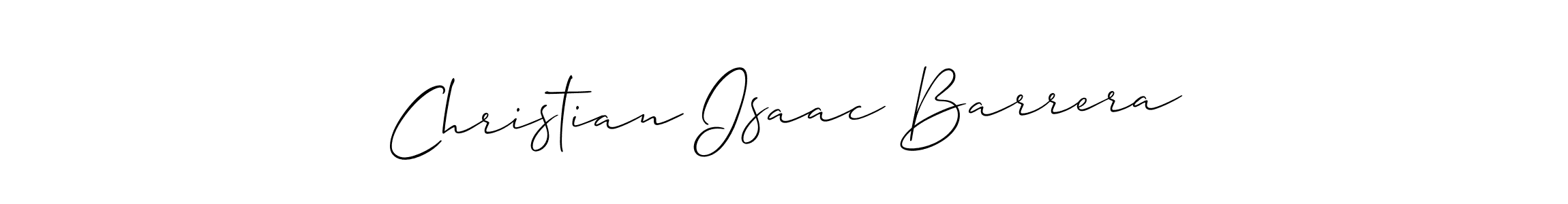 Also we have Christian Isaac Barrera name is the best signature style. Create professional handwritten signature collection using Allison_Script autograph style. Christian Isaac Barrera signature style 2 images and pictures png