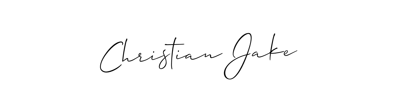 Once you've used our free online signature maker to create your best signature Allison_Script style, it's time to enjoy all of the benefits that Christian Jake name signing documents. Christian Jake signature style 2 images and pictures png