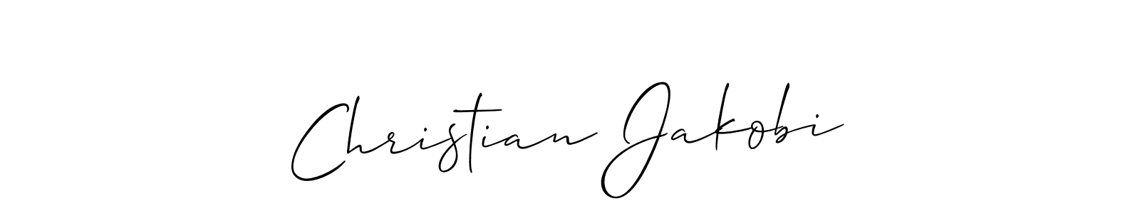 if you are searching for the best signature style for your name Christian Jakobi. so please give up your signature search. here we have designed multiple signature styles  using Allison_Script. Christian Jakobi signature style 2 images and pictures png