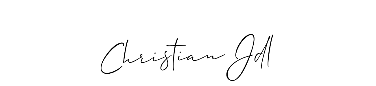 if you are searching for the best signature style for your name Christian Jdl. so please give up your signature search. here we have designed multiple signature styles  using Allison_Script. Christian Jdl signature style 2 images and pictures png