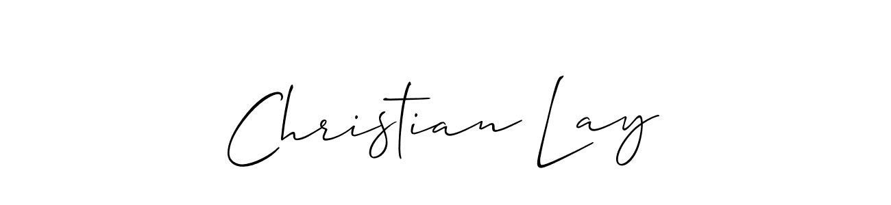 How to Draw Christian Lay signature style? Allison_Script is a latest design signature styles for name Christian Lay. Christian Lay signature style 2 images and pictures png