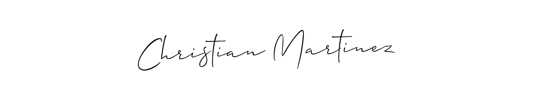 Design your own signature with our free online signature maker. With this signature software, you can create a handwritten (Allison_Script) signature for name Christian Martinez. Christian Martinez signature style 2 images and pictures png