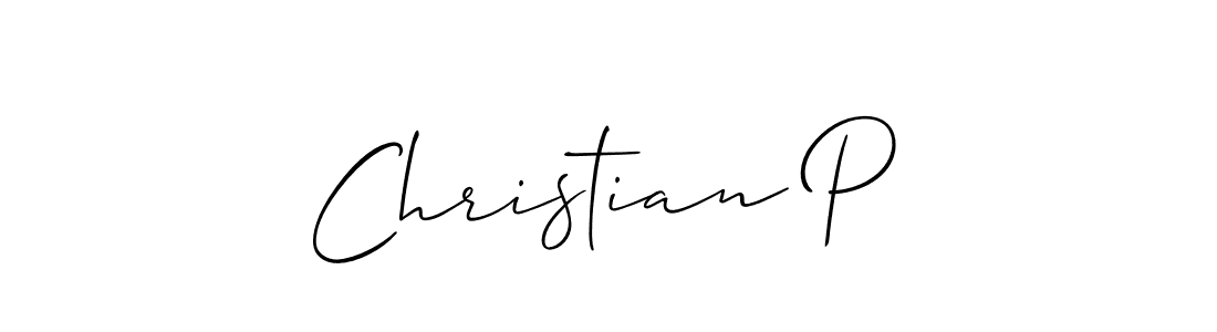 Make a beautiful signature design for name Christian P. Use this online signature maker to create a handwritten signature for free. Christian P signature style 2 images and pictures png