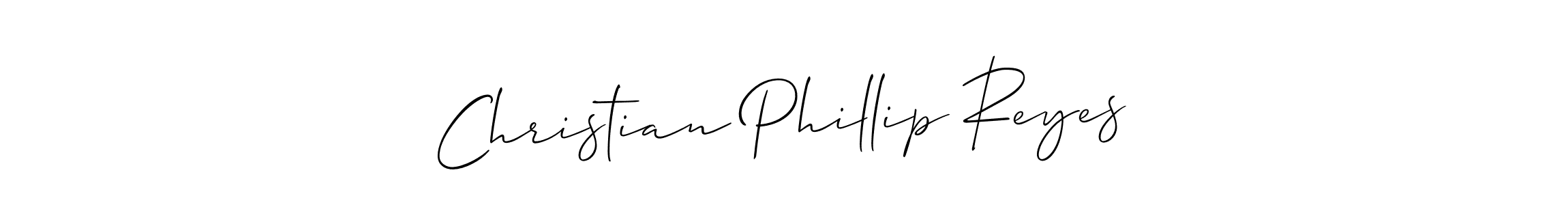 Make a short Christian Phillip Reyes signature style. Manage your documents anywhere anytime using Allison_Script. Create and add eSignatures, submit forms, share and send files easily. Christian Phillip Reyes signature style 2 images and pictures png