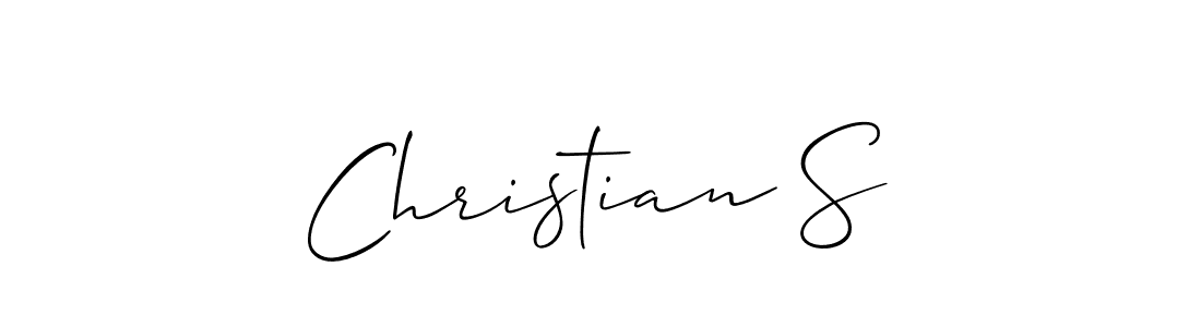 Best and Professional Signature Style for Christian S. Allison_Script Best Signature Style Collection. Christian S signature style 2 images and pictures png