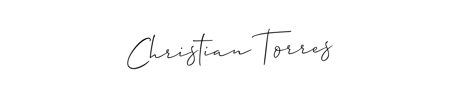 if you are searching for the best signature style for your name Christian Torres. so please give up your signature search. here we have designed multiple signature styles  using Allison_Script. Christian Torres signature style 2 images and pictures png