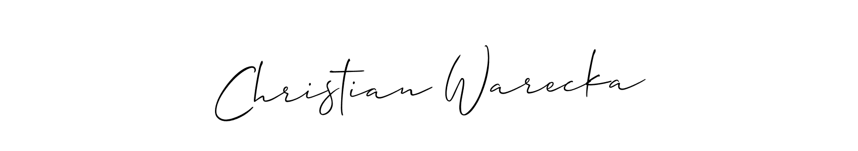 Also You can easily find your signature by using the search form. We will create Christian Warecka name handwritten signature images for you free of cost using Allison_Script sign style. Christian Warecka signature style 2 images and pictures png