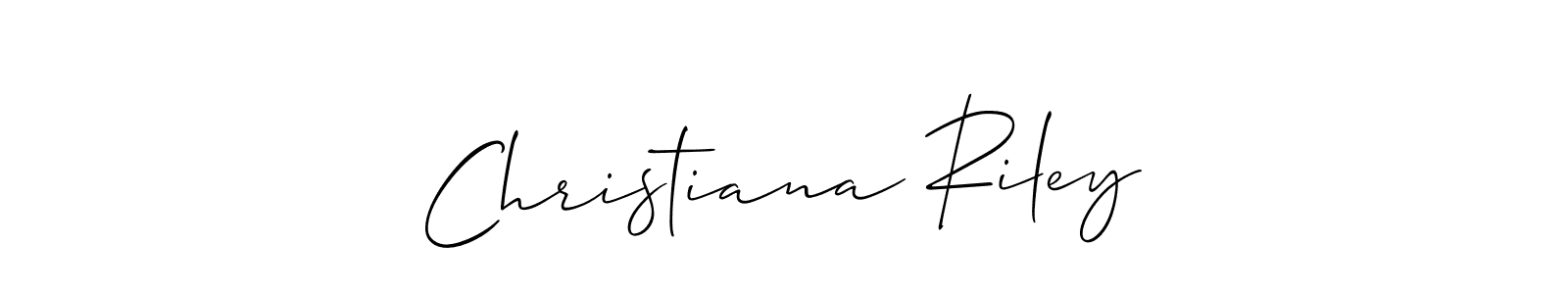 Christiana Riley stylish signature style. Best Handwritten Sign (Allison_Script) for my name. Handwritten Signature Collection Ideas for my name Christiana Riley. Christiana Riley signature style 2 images and pictures png
