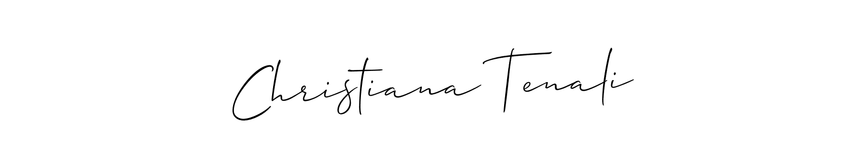 It looks lik you need a new signature style for name Christiana Tenali. Design unique handwritten (Allison_Script) signature with our free signature maker in just a few clicks. Christiana Tenali signature style 2 images and pictures png