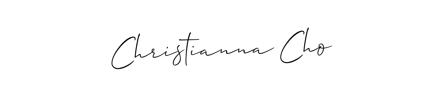 How to make Christianna Cho signature? Allison_Script is a professional autograph style. Create handwritten signature for Christianna Cho name. Christianna Cho signature style 2 images and pictures png