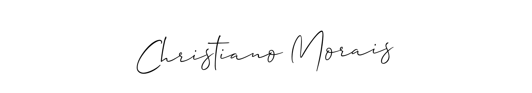 How to make Christiano Morais signature? Allison_Script is a professional autograph style. Create handwritten signature for Christiano Morais name. Christiano Morais signature style 2 images and pictures png