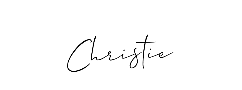Make a beautiful signature design for name Christie. With this signature (Allison_Script) style, you can create a handwritten signature for free. Christie signature style 2 images and pictures png