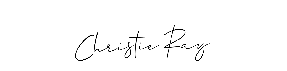 The best way (Allison_Script) to make a short signature is to pick only two or three words in your name. The name Christie Ray include a total of six letters. For converting this name. Christie Ray signature style 2 images and pictures png