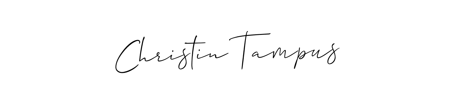 Allison_Script is a professional signature style that is perfect for those who want to add a touch of class to their signature. It is also a great choice for those who want to make their signature more unique. Get Christin Tampus name to fancy signature for free. Christin Tampus signature style 2 images and pictures png