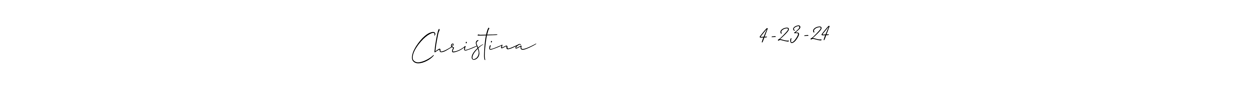 See photos of Christina                           4-23-24 official signature by Spectra . Check more albums & portfolios. Read reviews & check more about Allison_Script font. Christina                           4-23-24 signature style 2 images and pictures png