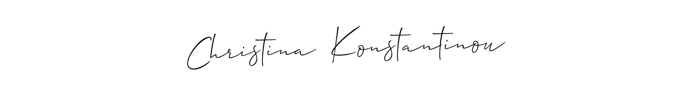 How to make Christina  Konstantinou signature? Allison_Script is a professional autograph style. Create handwritten signature for Christina  Konstantinou name. Christina  Konstantinou signature style 2 images and pictures png