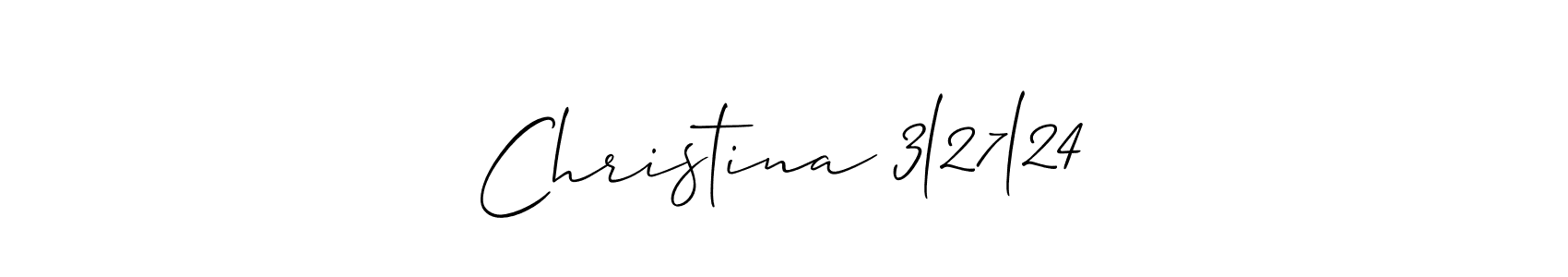 How to Draw Christina 3l27l24 signature style? Allison_Script is a latest design signature styles for name Christina 3l27l24. Christina 3l27l24 signature style 2 images and pictures png