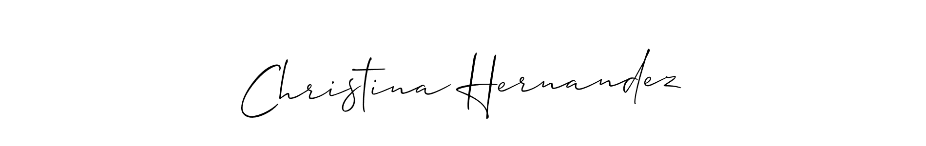 Make a beautiful signature design for name Christina Hernandez. With this signature (Allison_Script) style, you can create a handwritten signature for free. Christina Hernandez signature style 2 images and pictures png