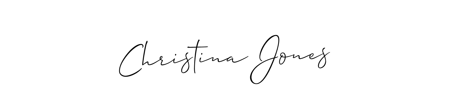 Allison_Script is a professional signature style that is perfect for those who want to add a touch of class to their signature. It is also a great choice for those who want to make their signature more unique. Get Christina Jones name to fancy signature for free. Christina Jones signature style 2 images and pictures png