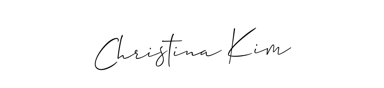 This is the best signature style for the Christina Kim name. Also you like these signature font (Allison_Script). Mix name signature. Christina Kim signature style 2 images and pictures png