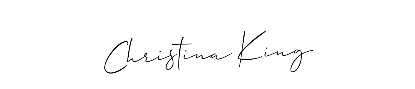 Best and Professional Signature Style for Christina King. Allison_Script Best Signature Style Collection. Christina King signature style 2 images and pictures png