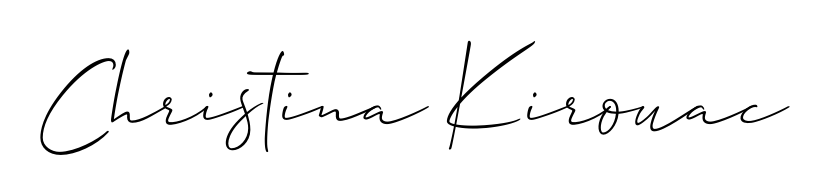 Practice writing Christina Kirouac with the flow of Allison_Script lettering. A fantastic source of inspiration for developing your personal signature style. Christina Kirouac signature style 2 images and pictures png