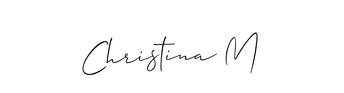 Best and Professional Signature Style for Christina M. Allison_Script Best Signature Style Collection. Christina M signature style 2 images and pictures png