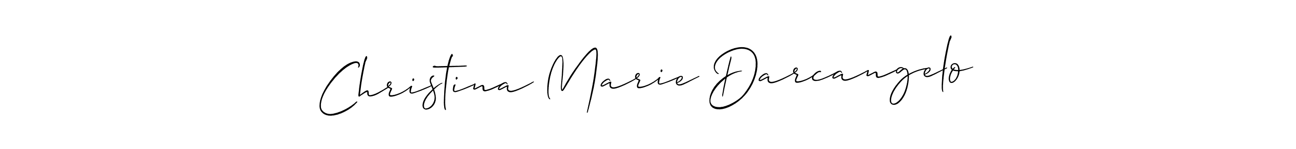 Design your own signature with our free online signature maker. With this signature software, you can create a handwritten (Allison_Script) signature for name Christina Marie Darcangelo. Christina Marie Darcangelo signature style 2 images and pictures png