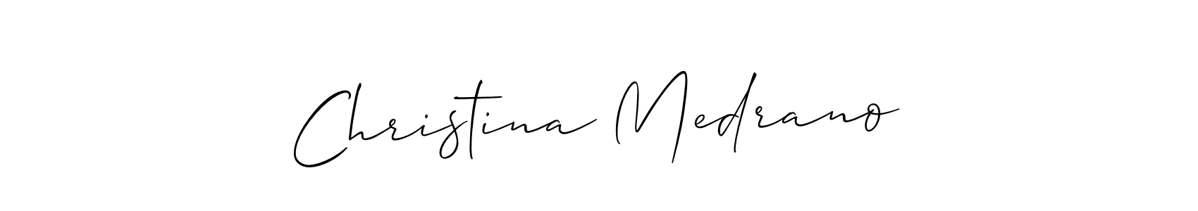 Once you've used our free online signature maker to create your best signature Allison_Script style, it's time to enjoy all of the benefits that Christina Medrano name signing documents. Christina Medrano signature style 2 images and pictures png