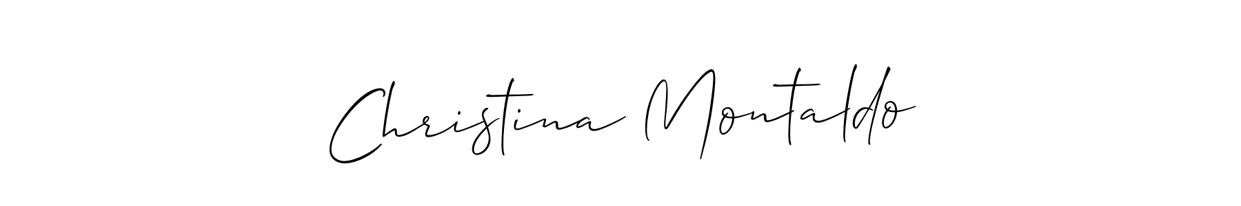 How to Draw Christina Montaldo signature style? Allison_Script is a latest design signature styles for name Christina Montaldo. Christina Montaldo signature style 2 images and pictures png