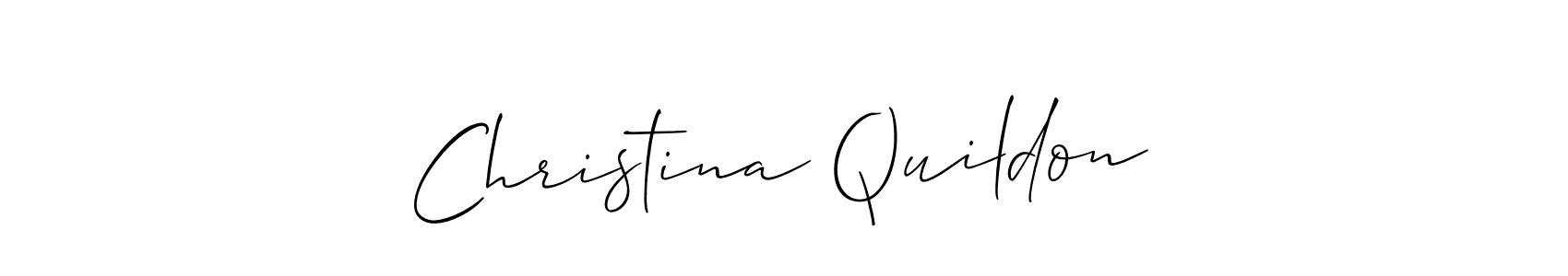 Make a beautiful signature design for name Christina Quildon. Use this online signature maker to create a handwritten signature for free. Christina Quildon signature style 2 images and pictures png