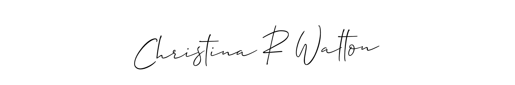 How to Draw Christina R Walton signature style? Allison_Script is a latest design signature styles for name Christina R Walton. Christina R Walton signature style 2 images and pictures png