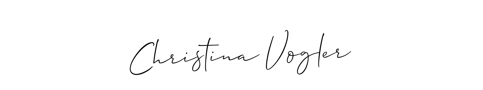 if you are searching for the best signature style for your name Christina Vogler. so please give up your signature search. here we have designed multiple signature styles  using Allison_Script. Christina Vogler signature style 2 images and pictures png