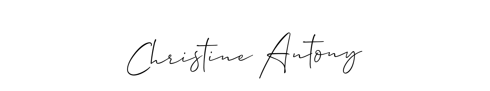 Best and Professional Signature Style for Christine Antony. Allison_Script Best Signature Style Collection. Christine Antony signature style 2 images and pictures png