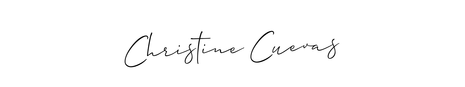 How to Draw Christine Cuevas signature style? Allison_Script is a latest design signature styles for name Christine Cuevas. Christine Cuevas signature style 2 images and pictures png