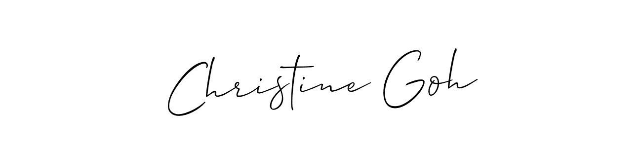 Similarly Allison_Script is the best handwritten signature design. Signature creator online .You can use it as an online autograph creator for name Christine Goh. Christine Goh signature style 2 images and pictures png