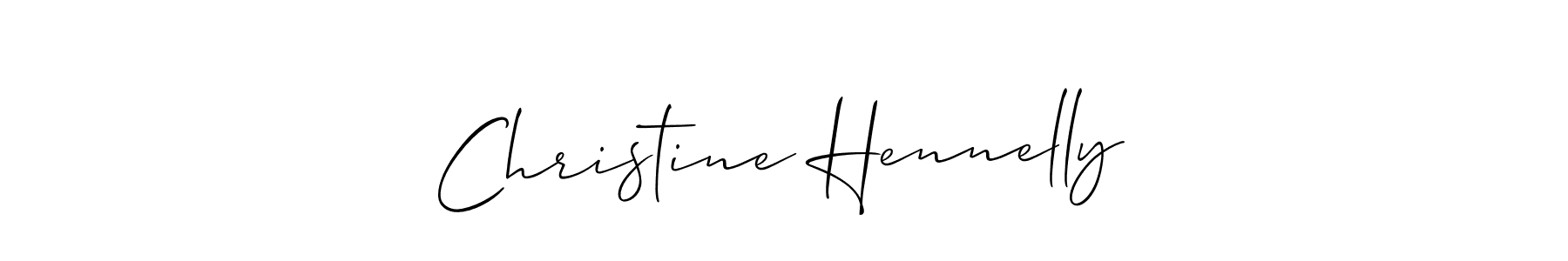 Make a beautiful signature design for name Christine Hennelly. With this signature (Allison_Script) style, you can create a handwritten signature for free. Christine Hennelly signature style 2 images and pictures png