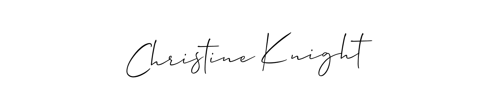 How to Draw Christine Knight signature style? Allison_Script is a latest design signature styles for name Christine Knight. Christine Knight signature style 2 images and pictures png