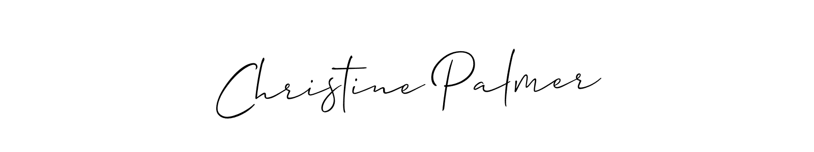 Allison_Script is a professional signature style that is perfect for those who want to add a touch of class to their signature. It is also a great choice for those who want to make their signature more unique. Get Christine Palmer name to fancy signature for free. Christine Palmer signature style 2 images and pictures png