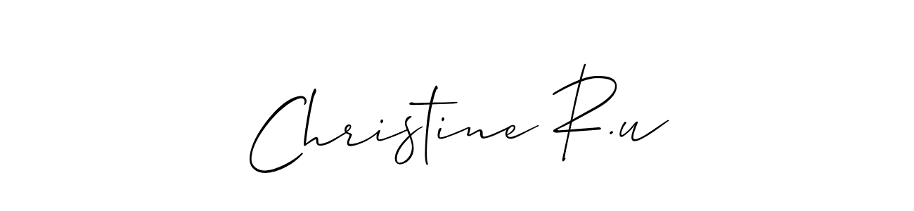 You can use this online signature creator to create a handwritten signature for the name Christine R.u. This is the best online autograph maker. Christine R.u signature style 2 images and pictures png