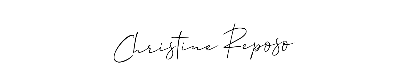 Check out images of Autograph of Christine Reposo name. Actor Christine Reposo Signature Style. Allison_Script is a professional sign style online. Christine Reposo signature style 2 images and pictures png
