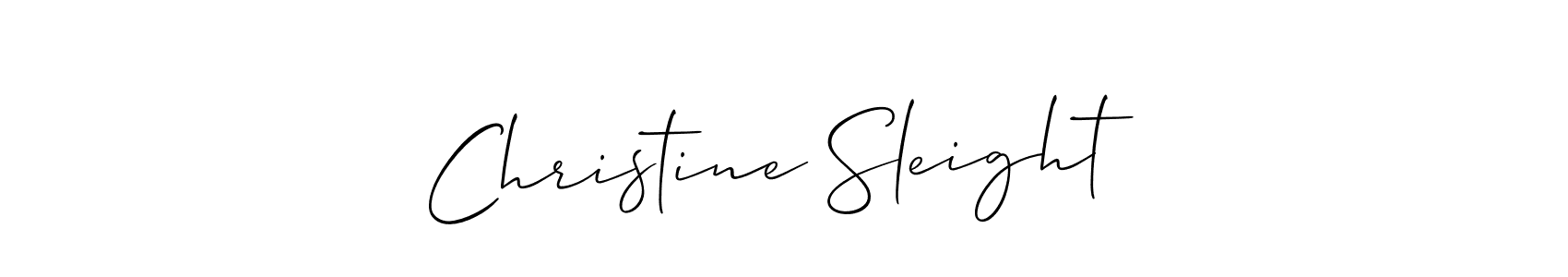 Make a beautiful signature design for name Christine Sleight. Use this online signature maker to create a handwritten signature for free. Christine Sleight signature style 2 images and pictures png