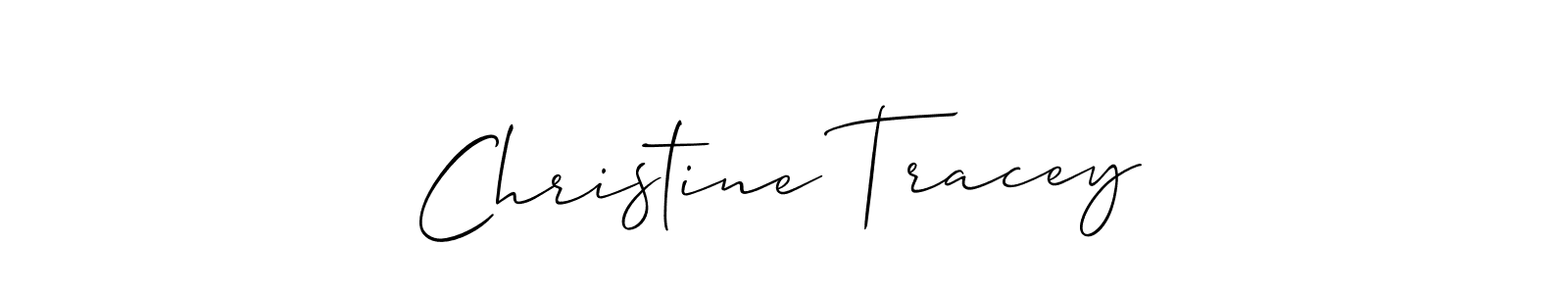Also You can easily find your signature by using the search form. We will create Christine Tracey name handwritten signature images for you free of cost using Allison_Script sign style. Christine Tracey signature style 2 images and pictures png