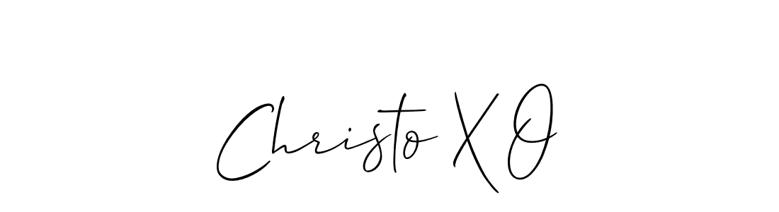 How to make Christo X O signature? Allison_Script is a professional autograph style. Create handwritten signature for Christo X O name. Christo X O signature style 2 images and pictures png