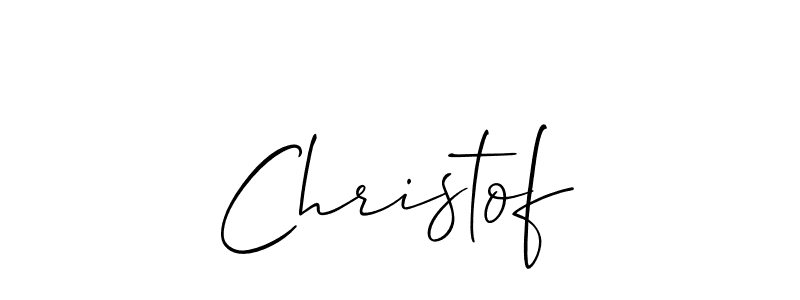 Also we have Christof name is the best signature style. Create professional handwritten signature collection using Allison_Script autograph style. Christof signature style 2 images and pictures png