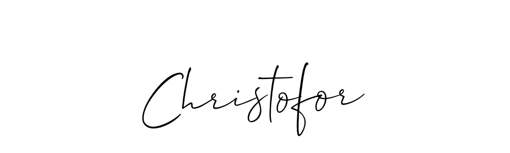 Also we have Christofor name is the best signature style. Create professional handwritten signature collection using Allison_Script autograph style. Christofor signature style 2 images and pictures png