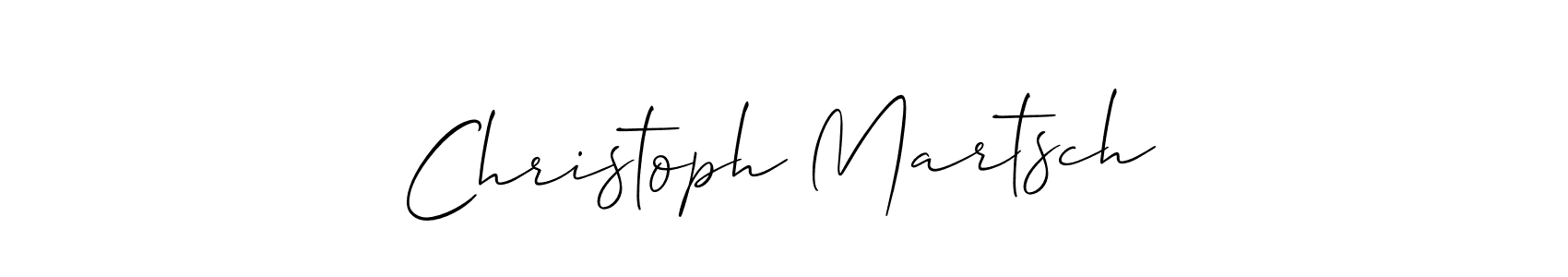 How to make Christoph Martsch signature? Allison_Script is a professional autograph style. Create handwritten signature for Christoph Martsch name. Christoph Martsch signature style 2 images and pictures png