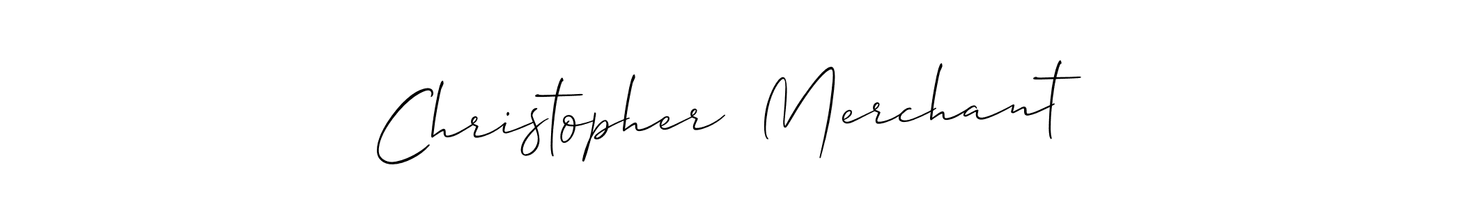 Also we have Christopher  Merchant name is the best signature style. Create professional handwritten signature collection using Allison_Script autograph style. Christopher  Merchant signature style 2 images and pictures png